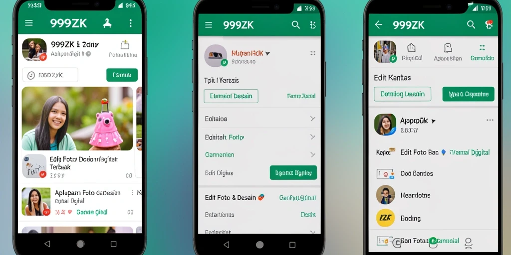 Antarmuka pengguna 999ZK yang intuitif untuk desain digital.