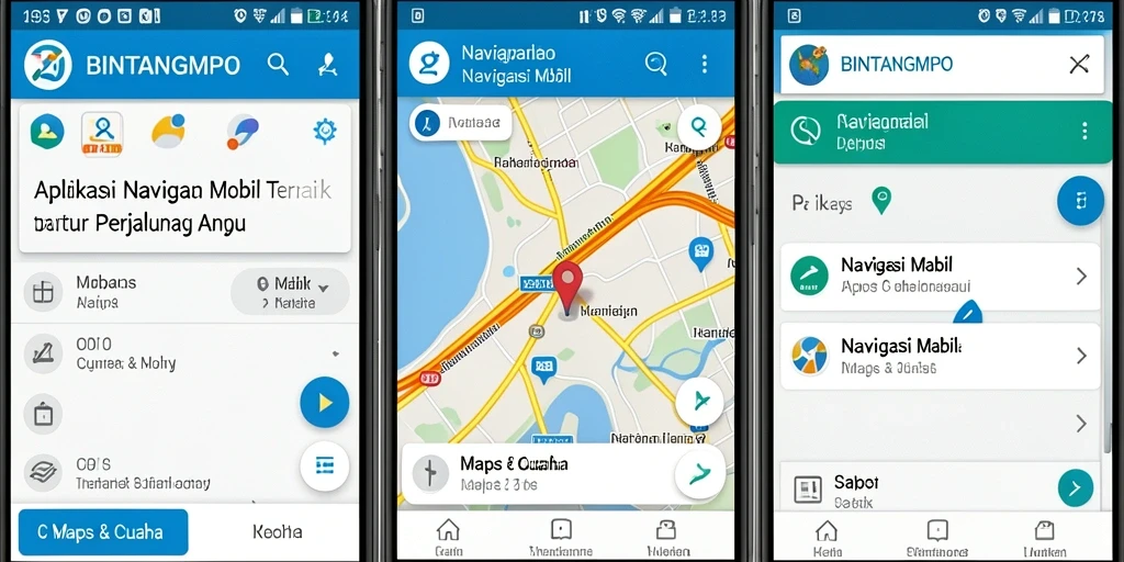 Antarmuka BINTANGMPO yang mudah digunakan untuk Navigasi Mobil.